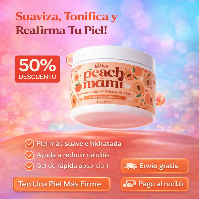 Peach Mami — Dale a tu piel una apariencia más firme y suave 🍑