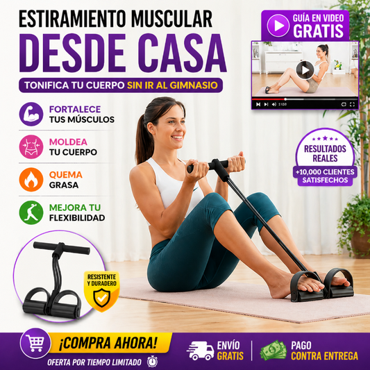 BANDA DE RESISTENCIA ELASTICA MULTIFUNCIONAL-Envio Gratis