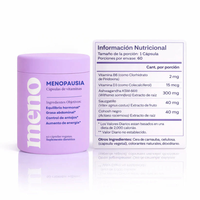 MENO - Menopausia Vitaminas en Cápsulas