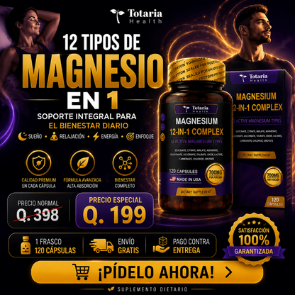 MAGNESIO 12 en 1 COMPLEX + Envio Gratis
