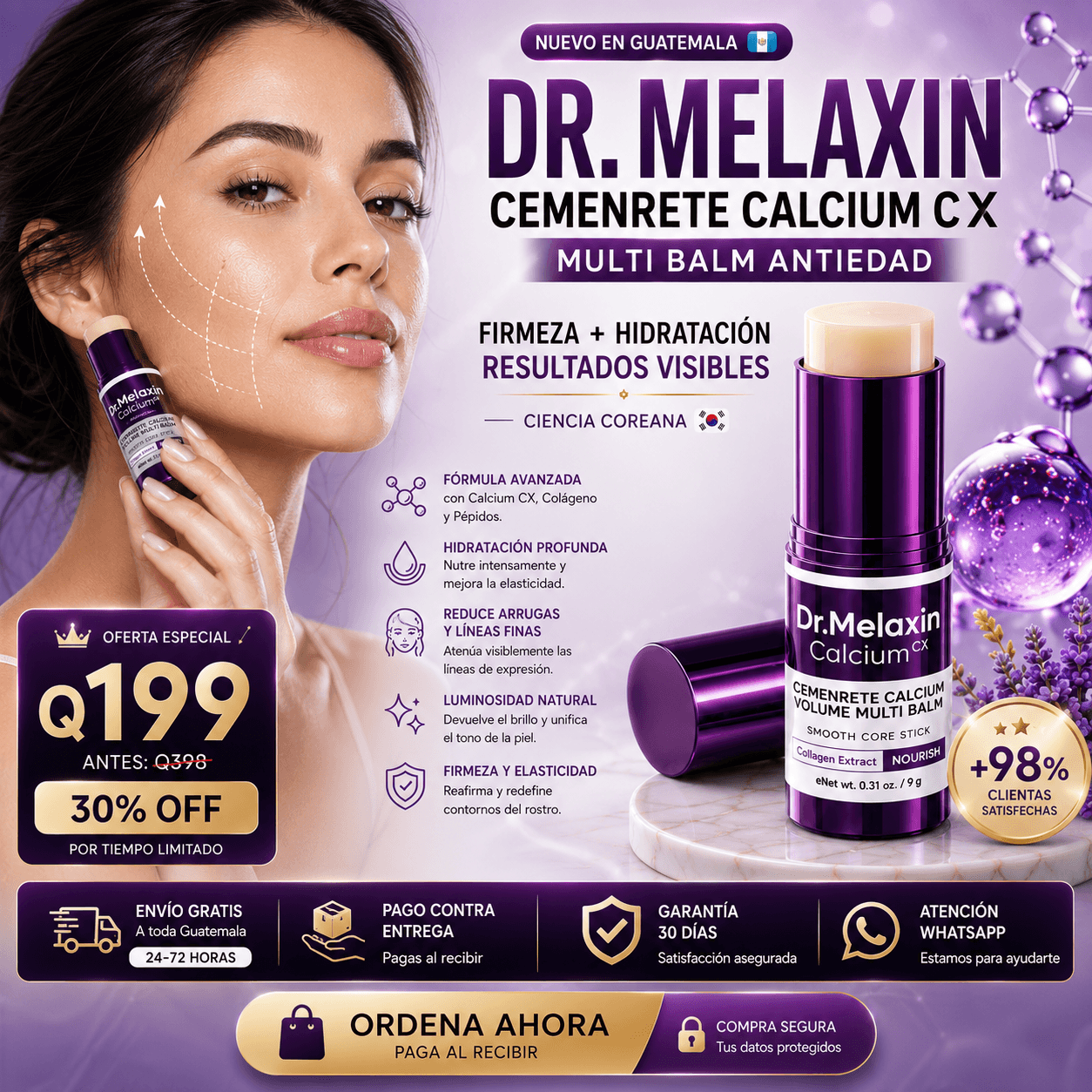 Dr. Melaxin Calcium CX™ | Bálsamo Reafirmante Antiedad Coreano