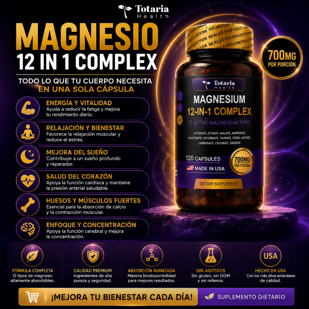 MAGNESIO 12 en 1 COMPLEX + Envio Gratis