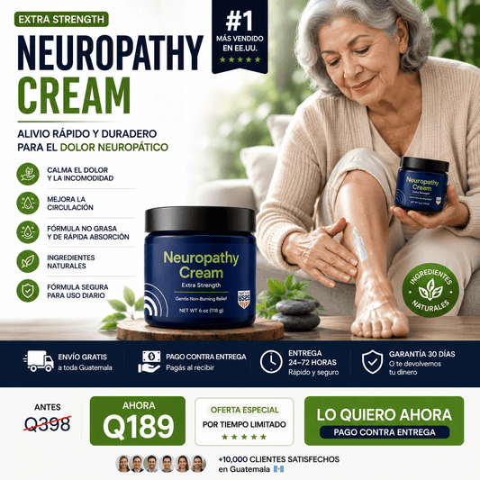 🌿 Neuropathy Cream™ – Alivio y Bienestar Diario para Pies, Piernas y Manos