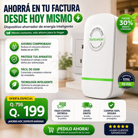 Dispositivo Inteligente de Ahorro de Energía + ENVÍO GRATIS!🔥