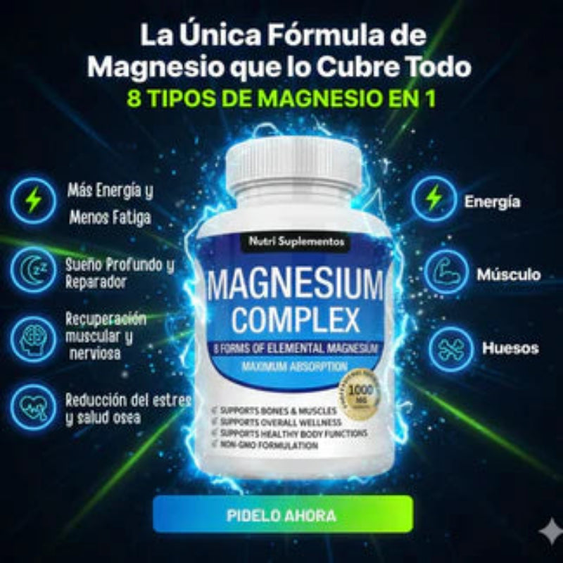 ¿Estrés y Cortisol Alto? | Magnesio 8 en 1: Equilibra tu Cortisol y Reduce el Estrés 🧘‍♀️